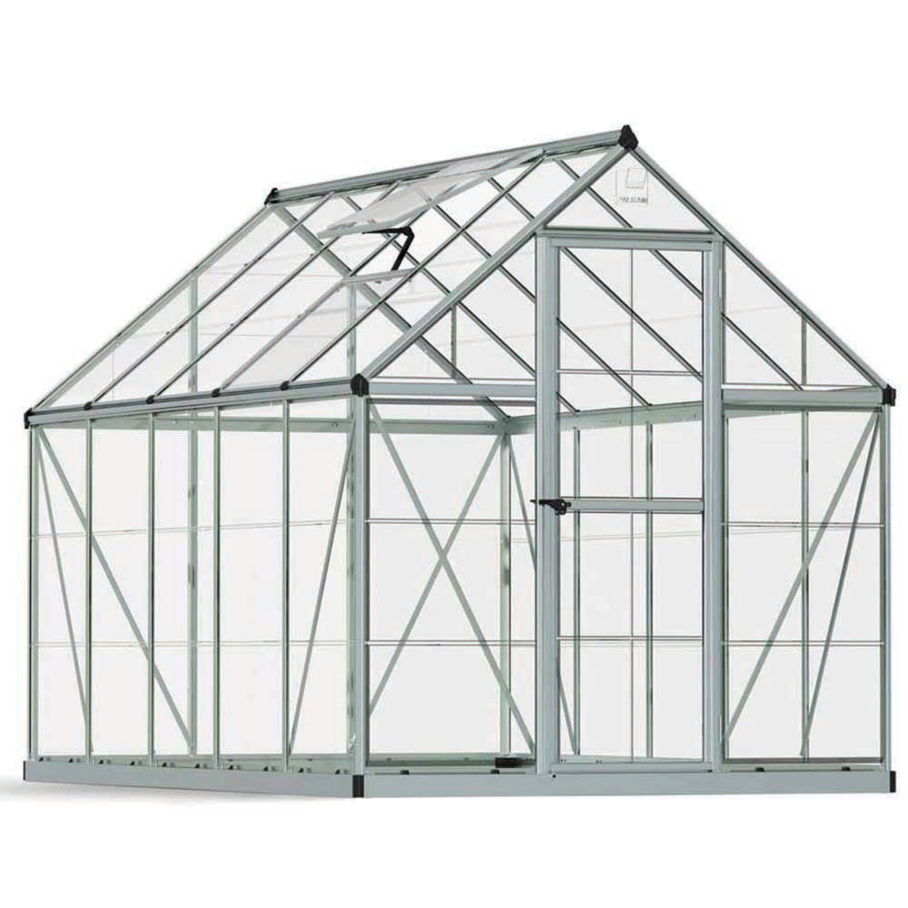 Palram Canopia Harmony Silver Polycarbonate 6 x 10ft Greenhouse Image 1