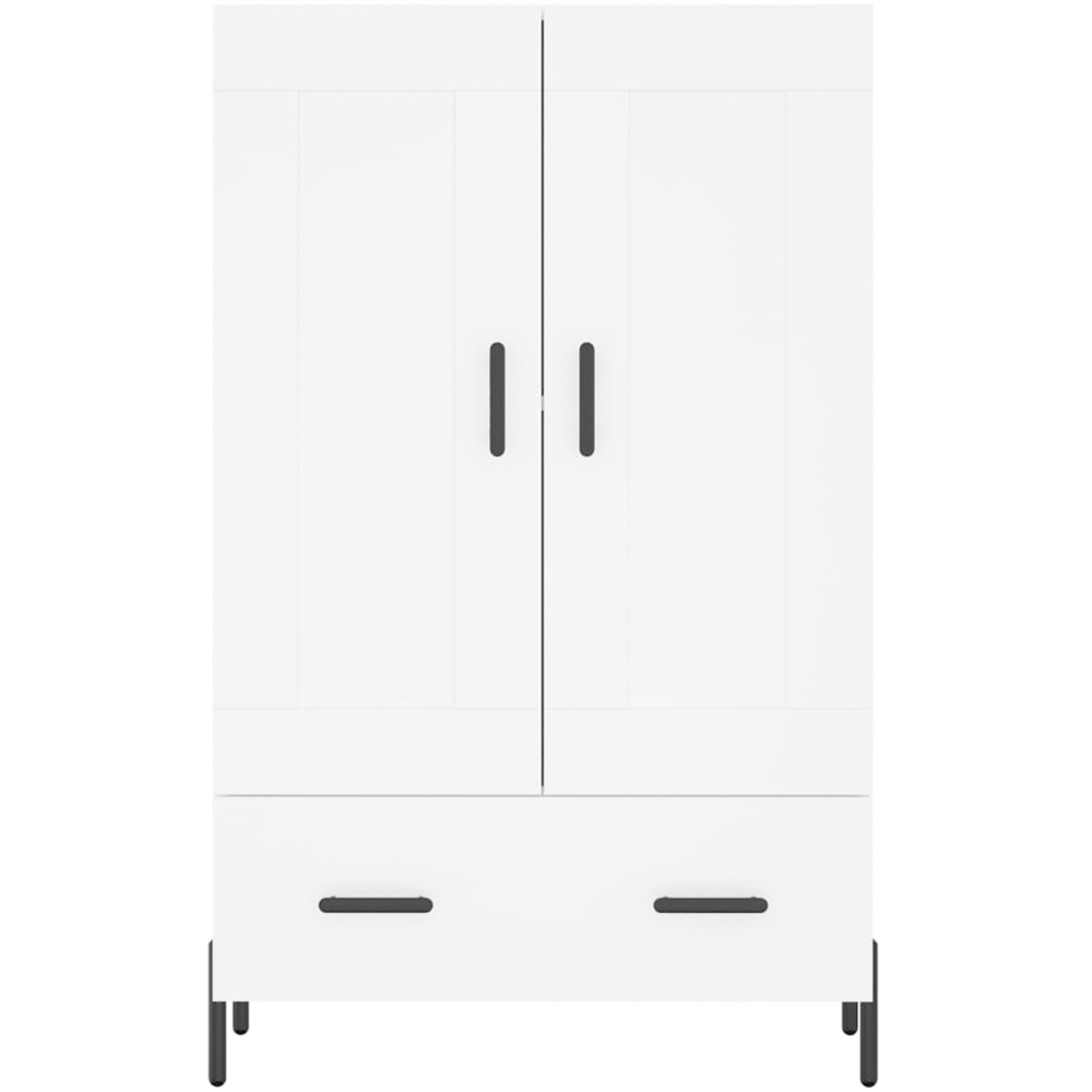 vidaXL 2 Door Single Drawer White Highboard Image 5