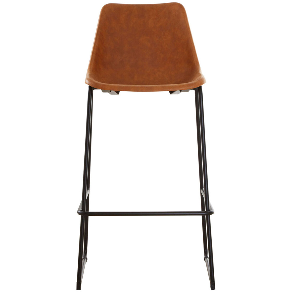 Premier Housewares Dalston Camel Shade and Black Legs Bar Chair Image 2
