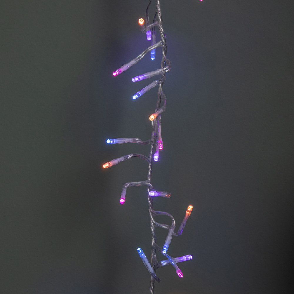 Samuel Alexander 720 Rainbow LED Clear Cable Christmas Cluster Light 9.3m Image 6