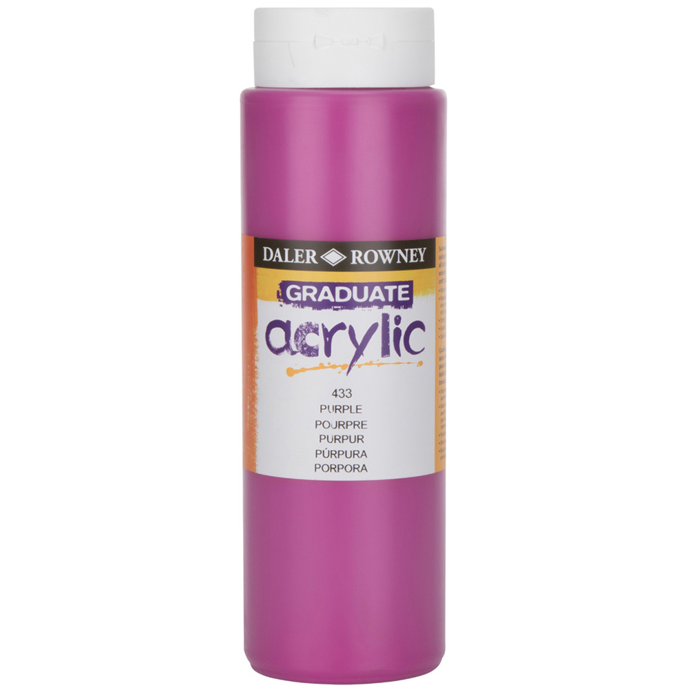 Daler Rowney Graduate Acrylic 500ml - Purple Image
