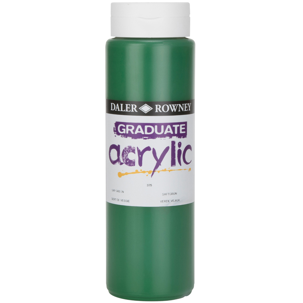 Daler Rowney Graduate Acrylic 500ml - Sap Green Image