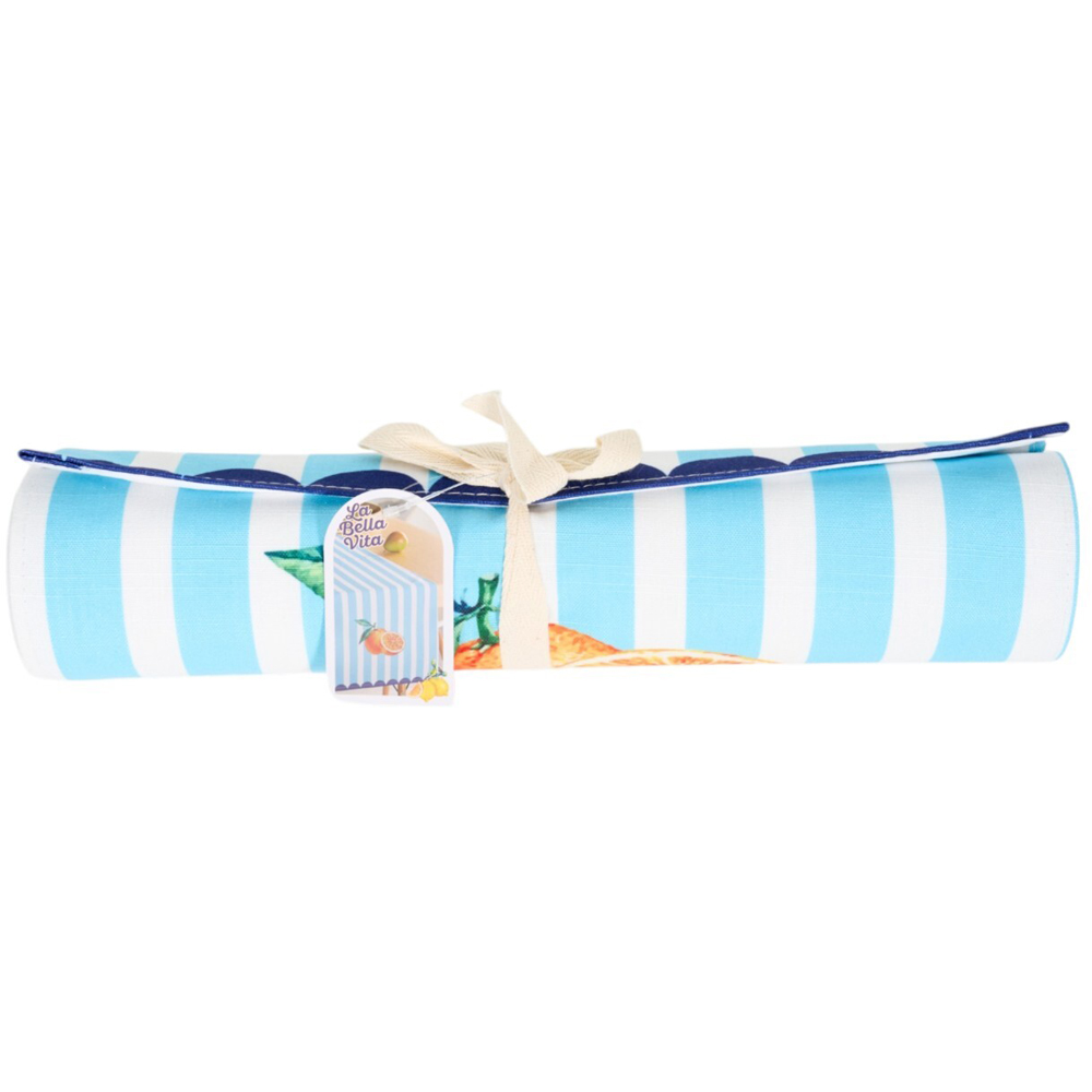 La Bella Vita Table Runner Blue Image 2