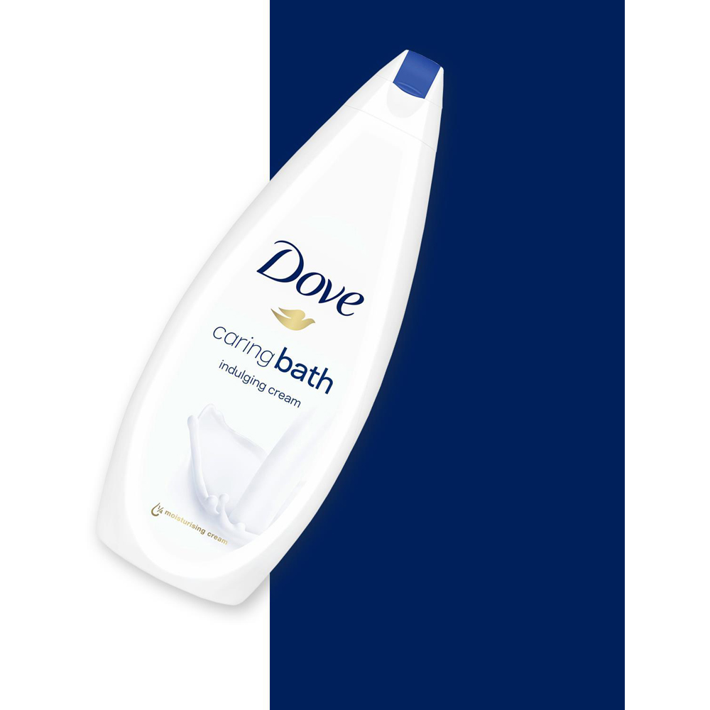 Dove Caring Bath Indulging Cream Bath Soak 720ml 12 Pack Image 4