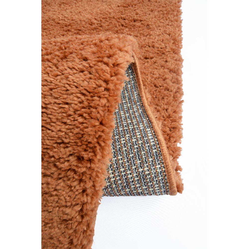 Homemaker Terracotta Snug Plain Shaggy Rug 80 x 150cm Image 4