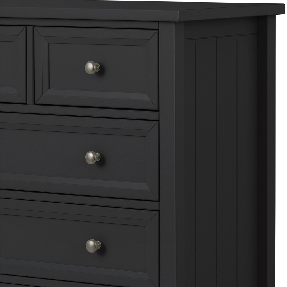 Julian Bowen Maine 5 Drawer Anthracite Chest of Drawers Image 3
