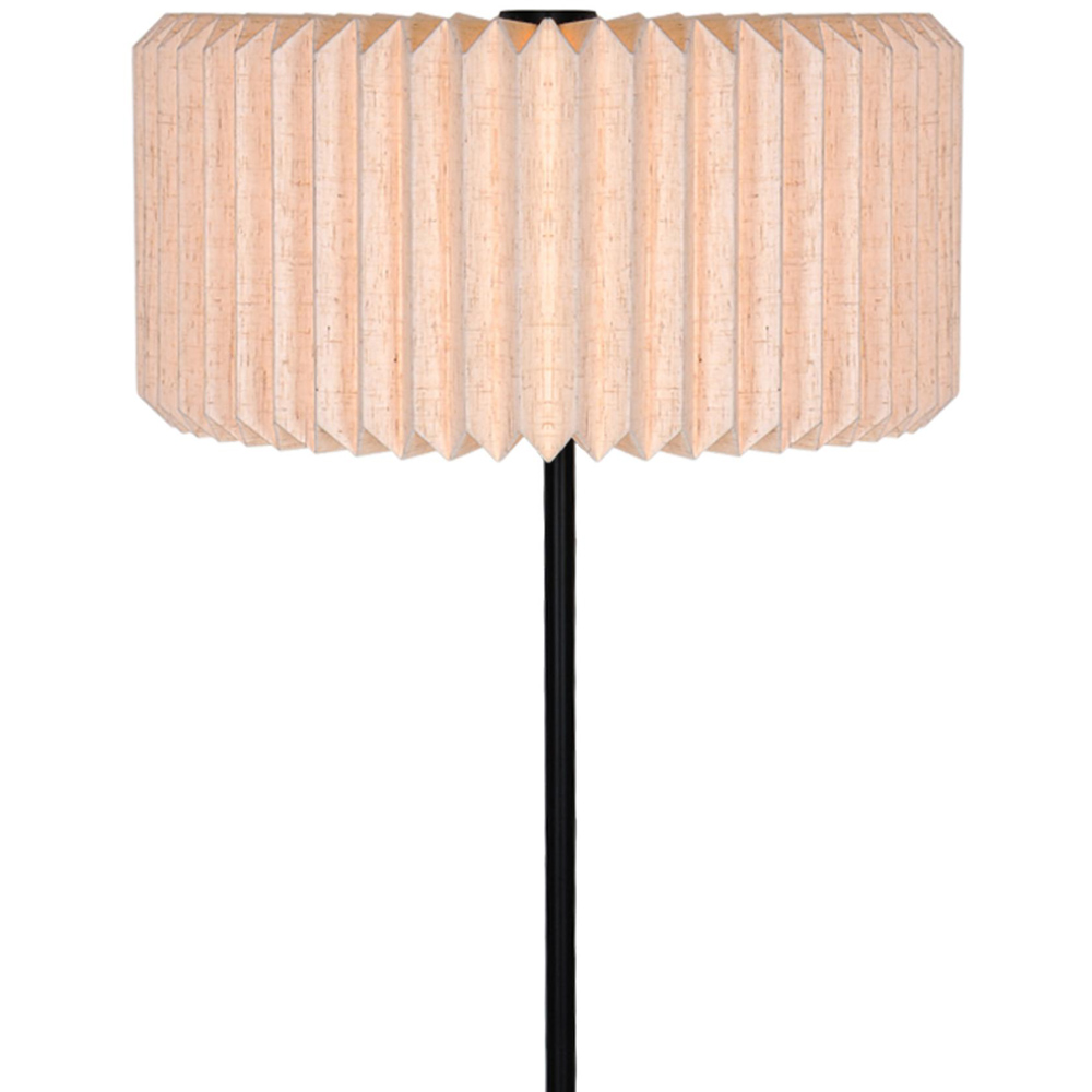 Nordlux Vivienne Black Pleated Floor Light Image 4