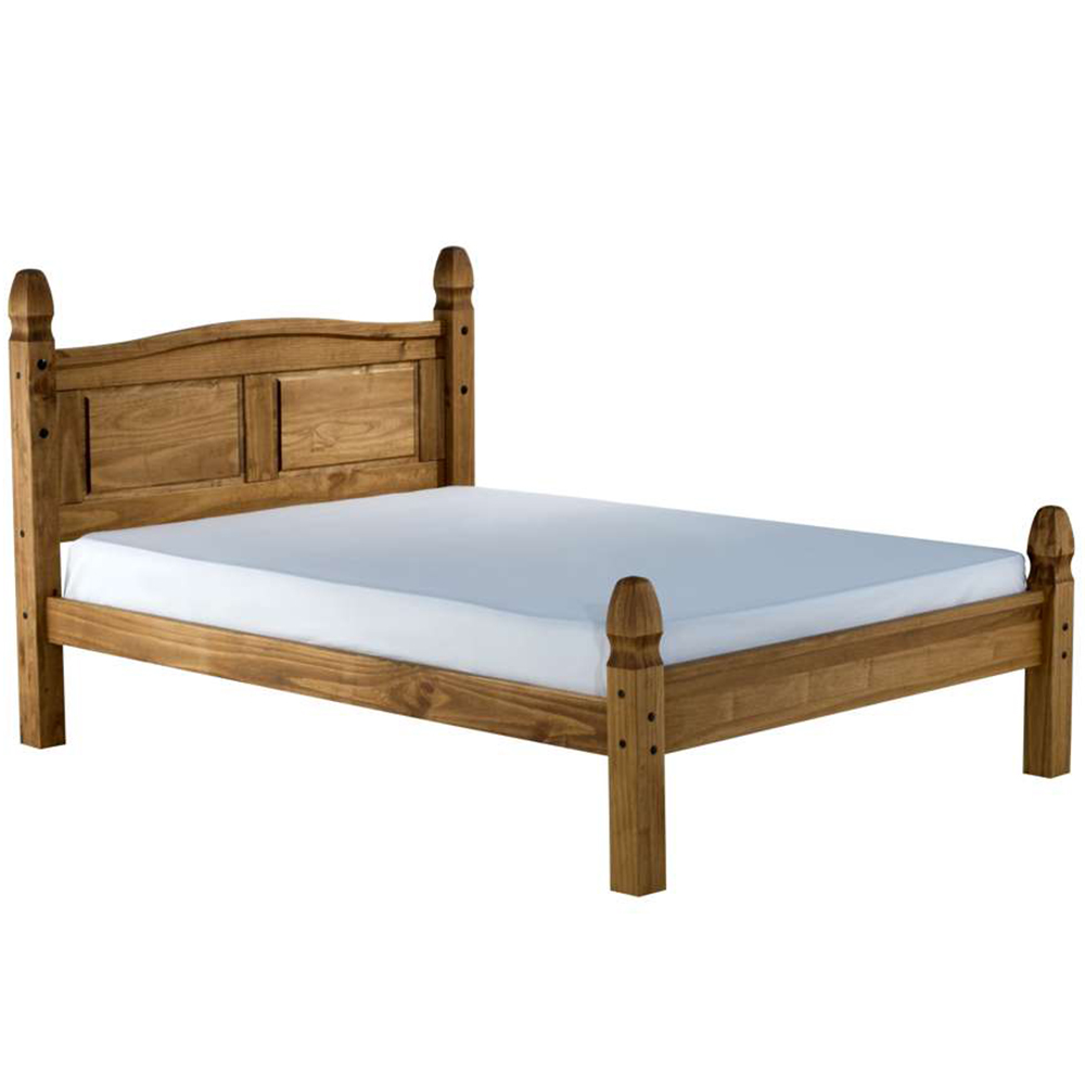 Birlea Corona King Size Natural Wax Low End Bed Frame Image 2