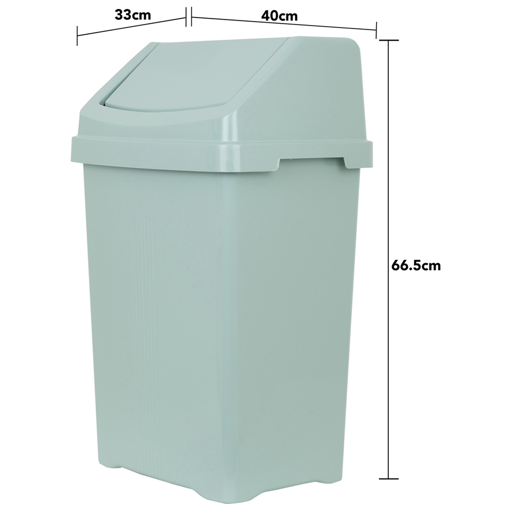 Wham 2 Piece Casa Bin Set (25L/50L Swing Bin) Sage Image 5