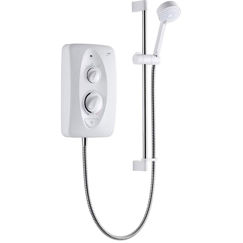 Mira Jump White and Chrome Electric Shower 7.5kW Image 1