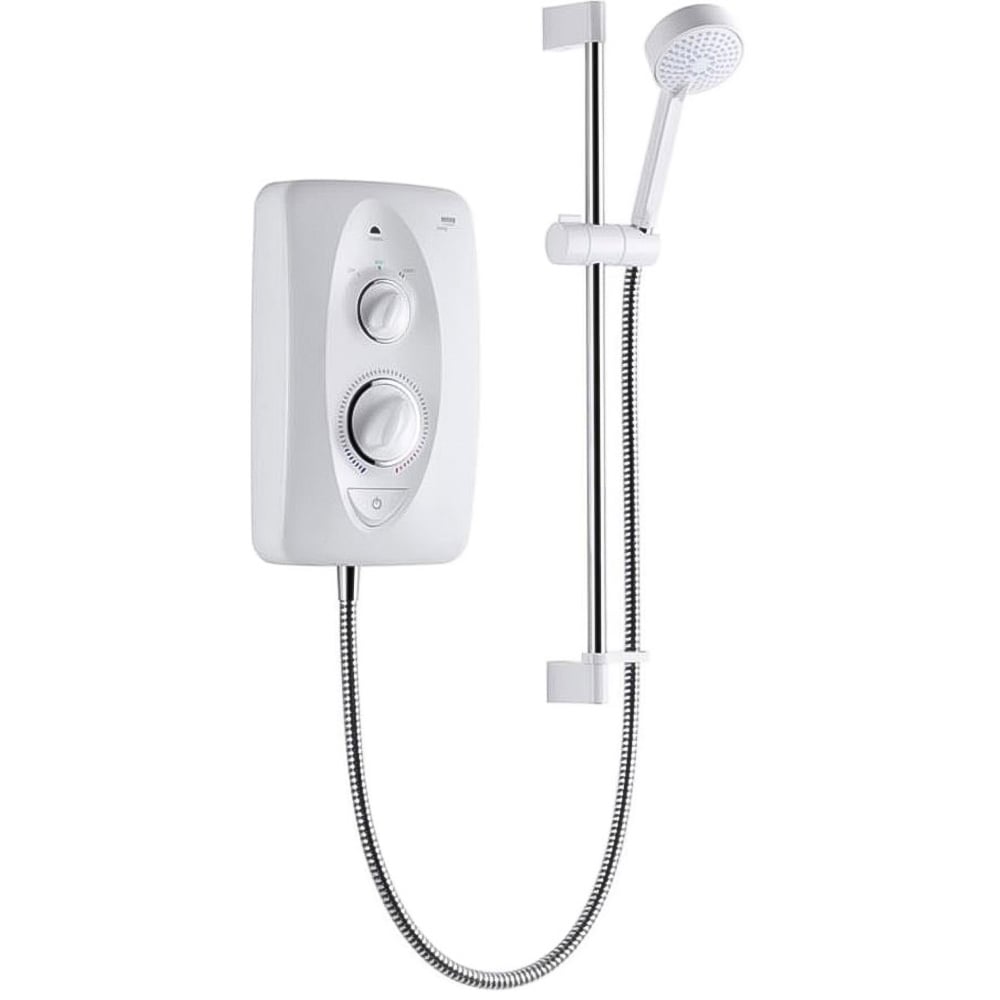 Mira Jump White and Chrome Electric Shower 9.5kW Image 1