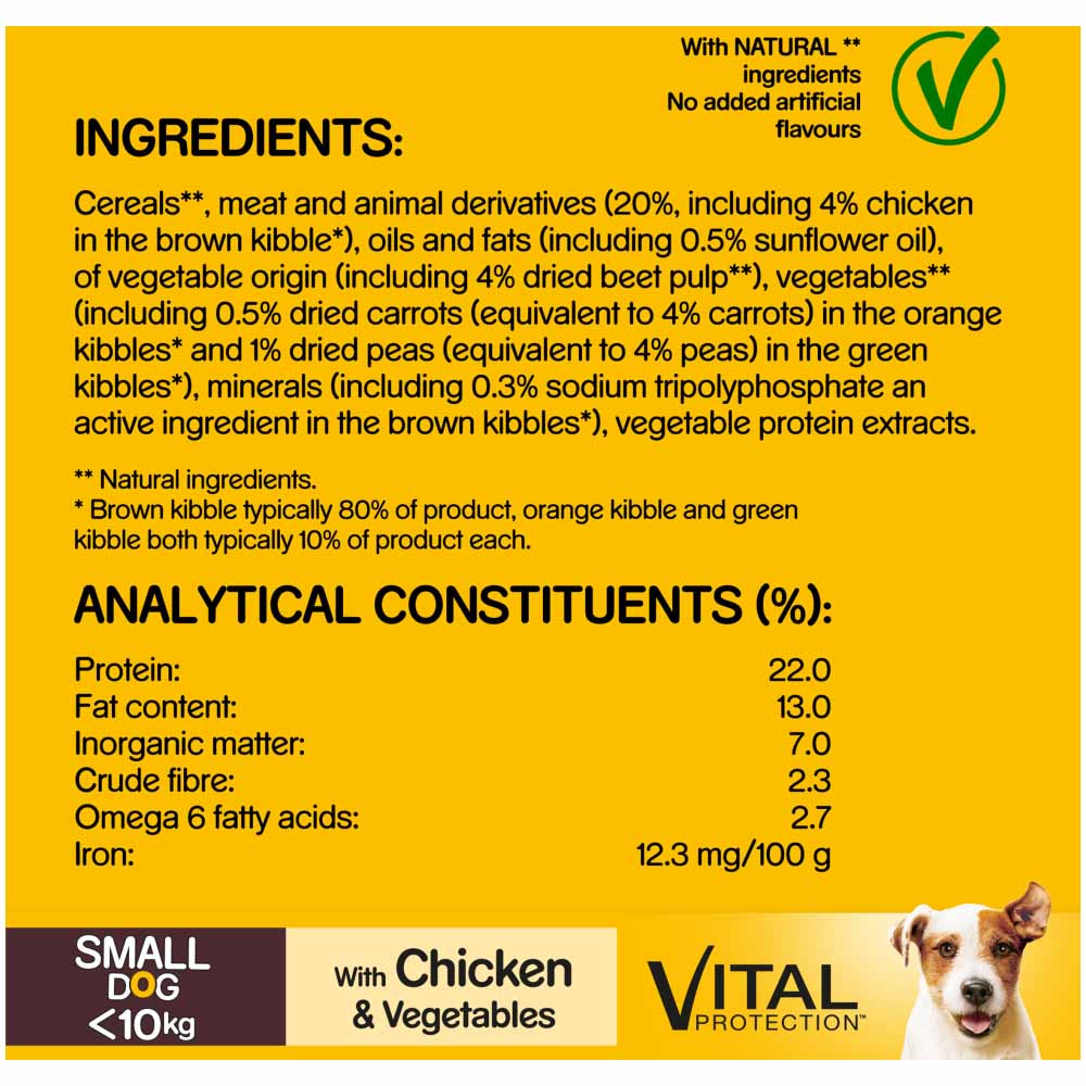 Pedigree Complete Chicken Flavour Small Dog Food 2.3kg Image 6