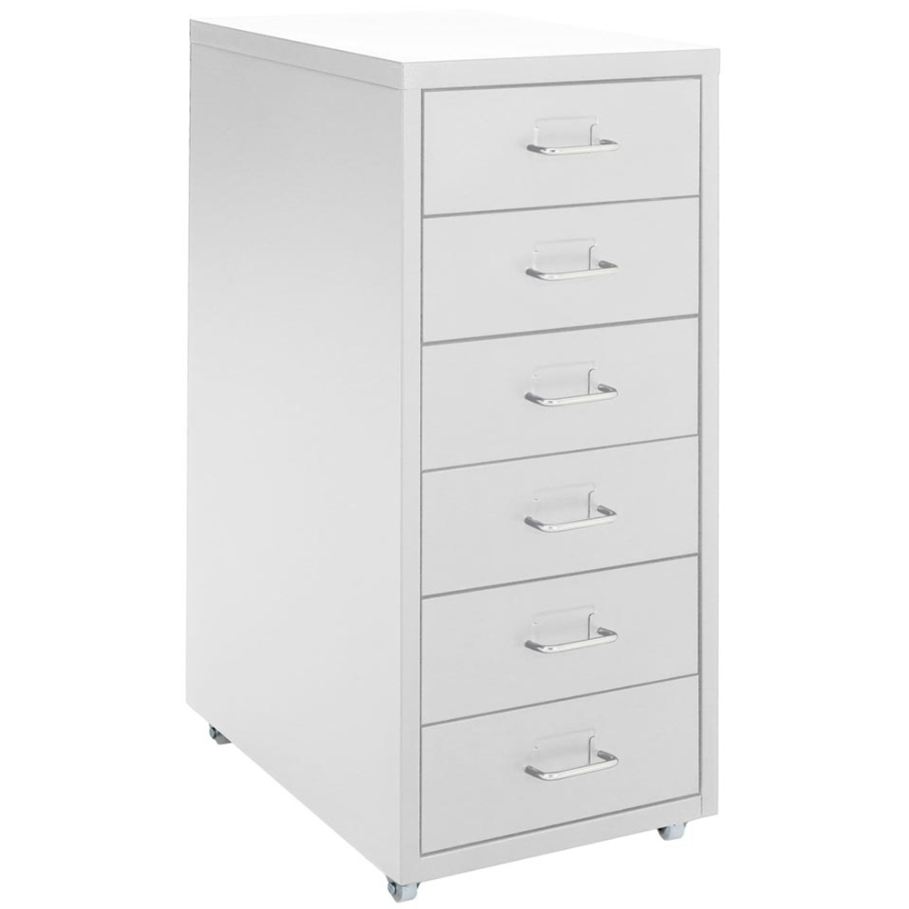 Living And Home Vertical File Cabinet with Wheels Image 2