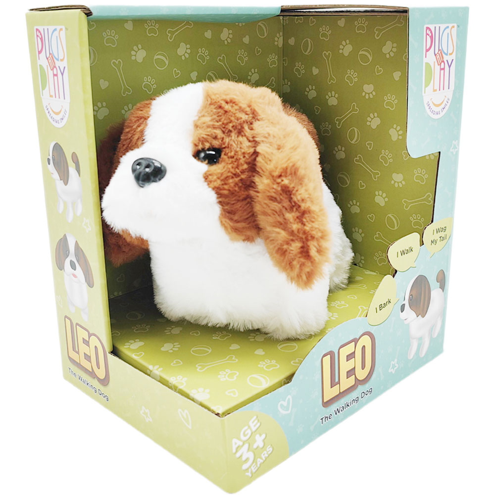 Pugs at Play Leo Interactive Walking Dog Plush Soft Toy Image 2