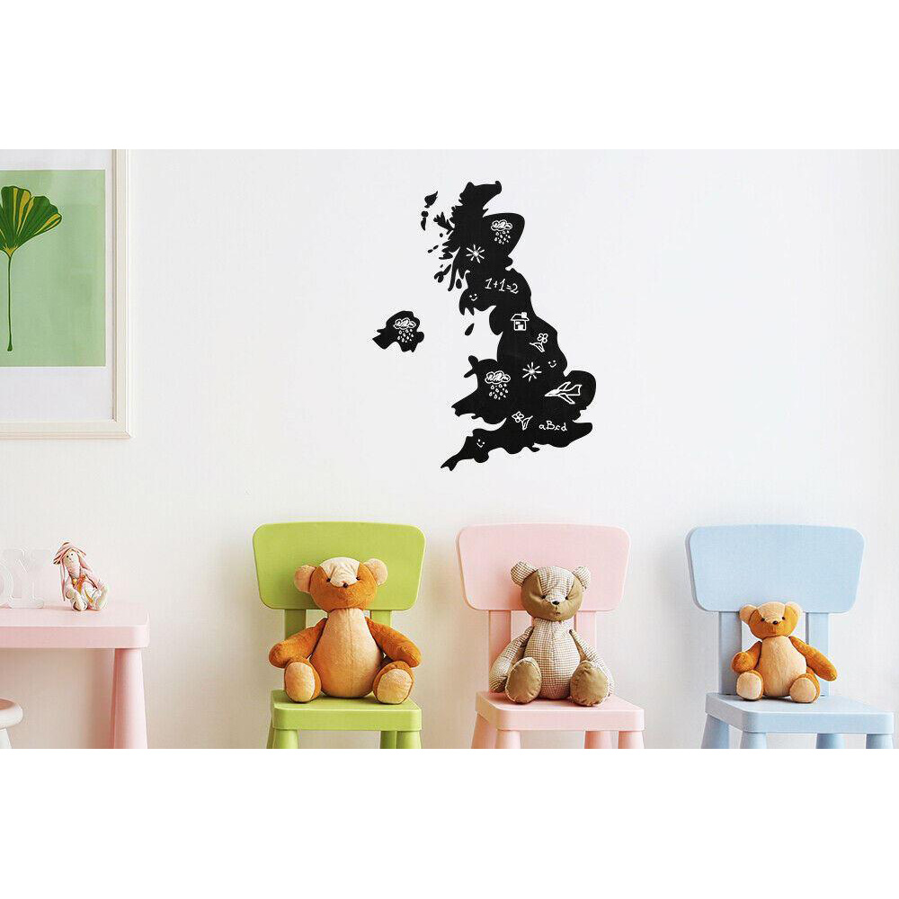 Walplus Chalkboard Map Wall Sticker Image 3