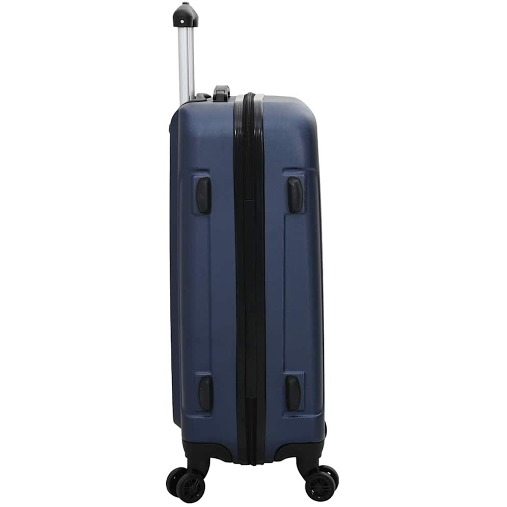 vidaXL Set of 3 Blue ABS Suitcases with Wheels Image 5