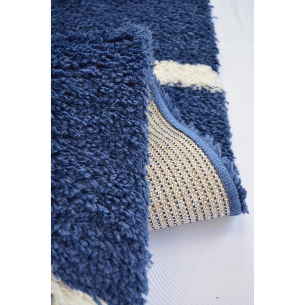 Homemaker Navy and Ivory Bubbles Snug Shaggy Rug 120 x 170cm Image 3
