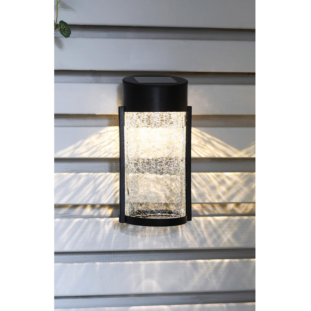 Santiago Solar Wall Lights - Black Image 4