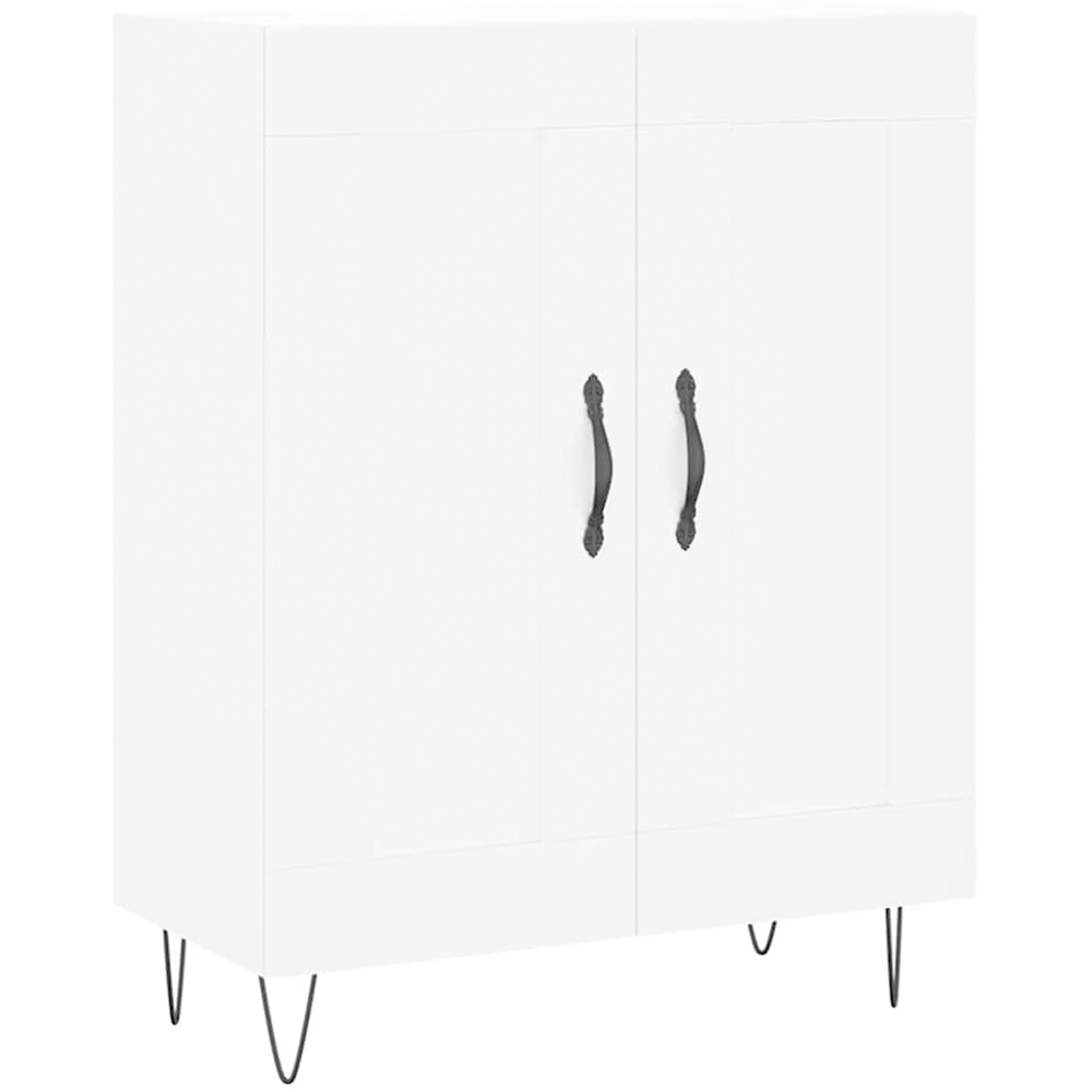 vidaXL 2 Door White Sideboard Image 2