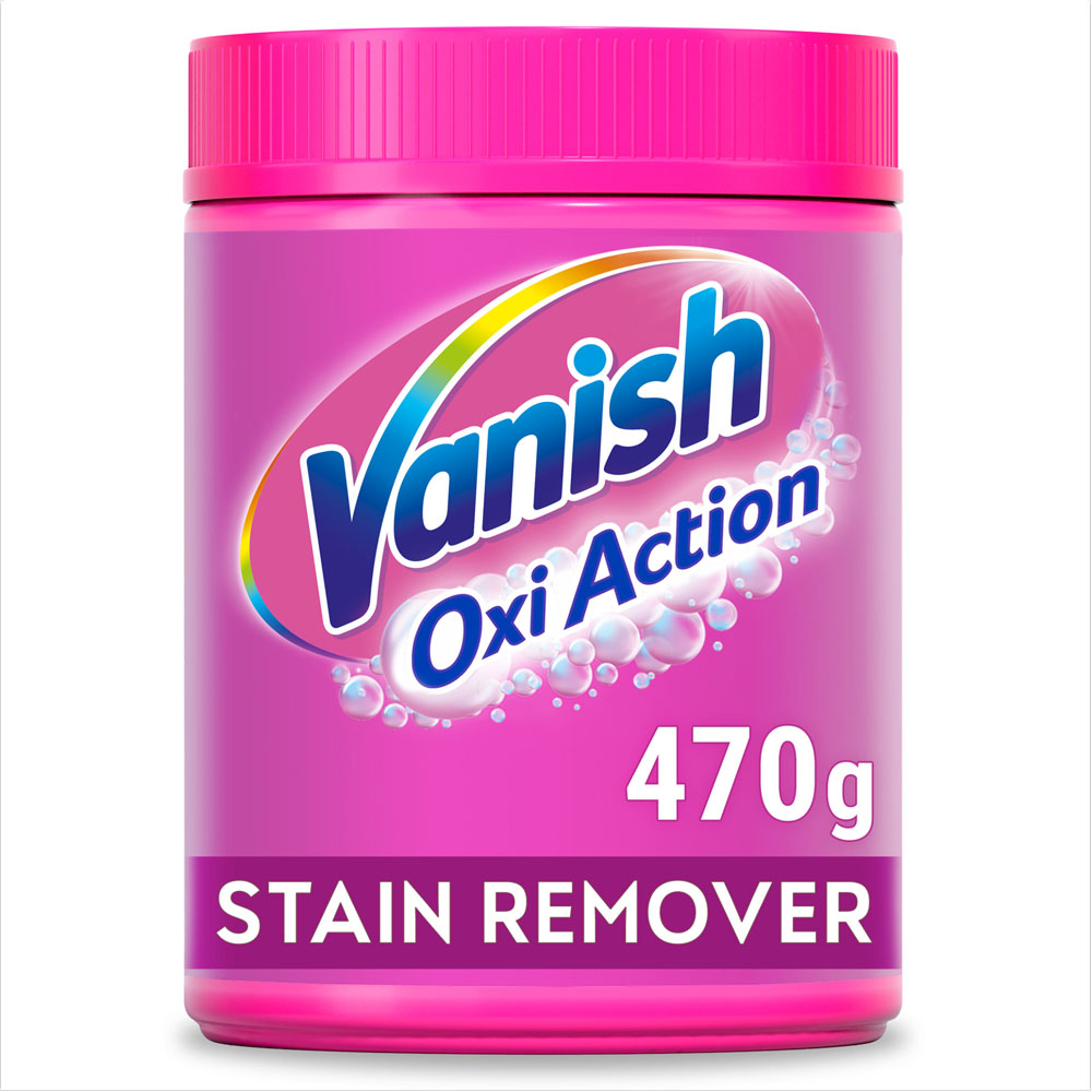 Vanish Oxi Action Fabric Stain Remover Pink Base 470g Image