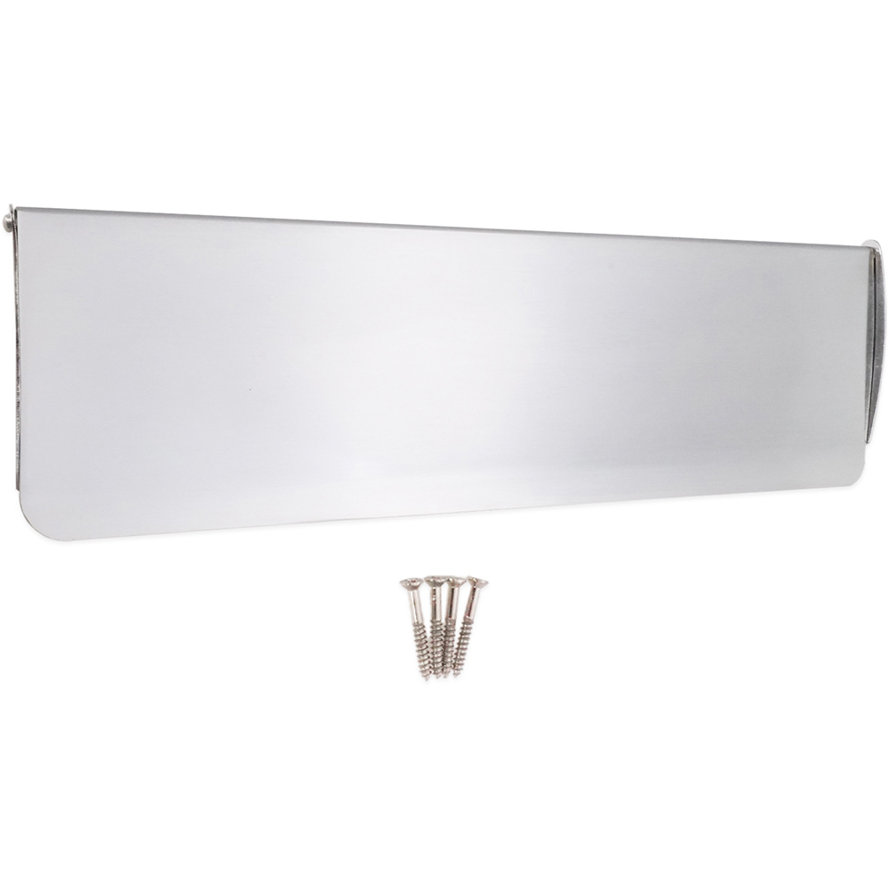 Spira Brass Satin Chrome Large Letter Tidy Flap 300 x 87mm Image 3