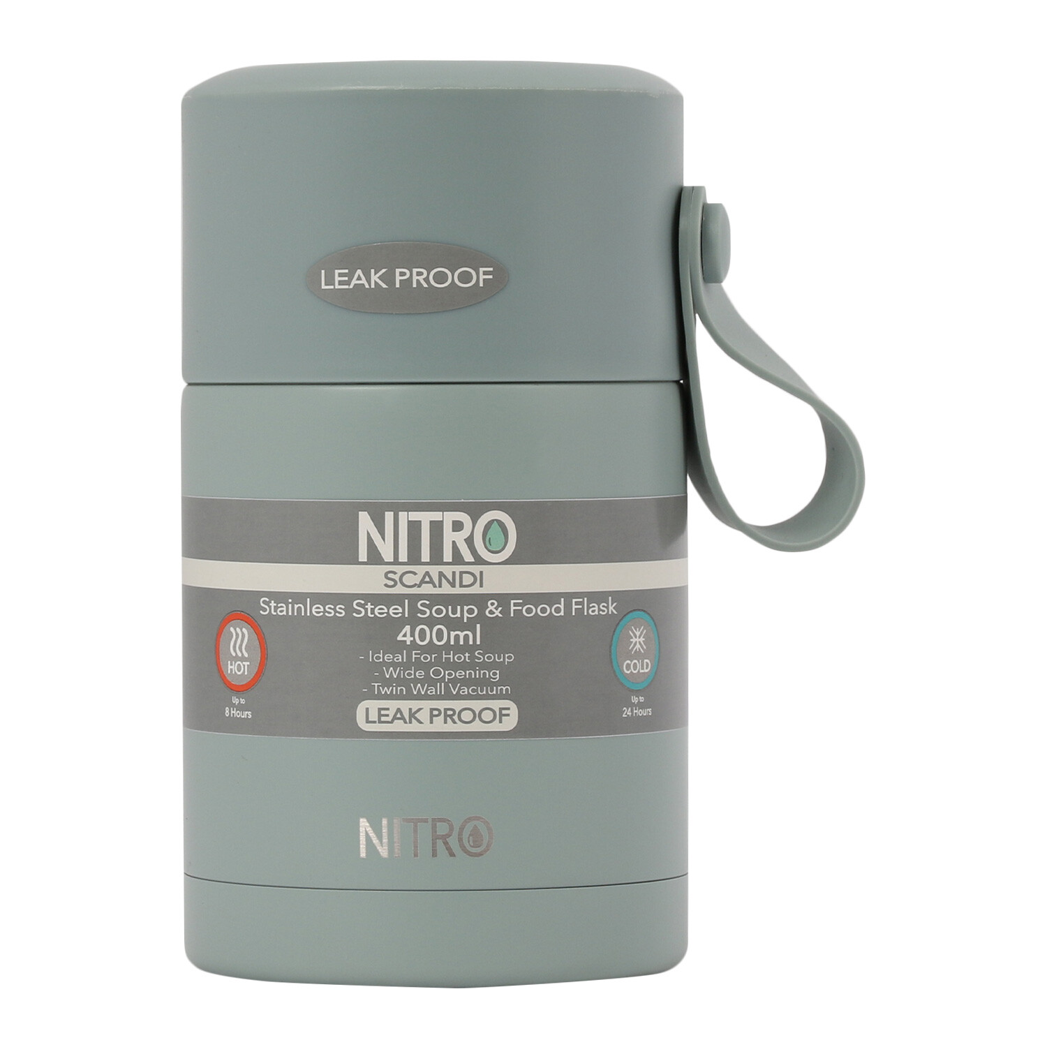 Nitro Scandi 400ml Stainless Steel Soup and Food Flask Image 3