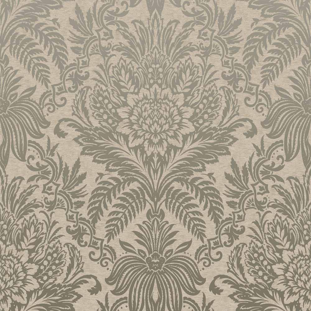 Fresco Signature Damask Biscuit Wallpaper Image