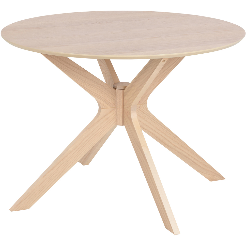Florence Duncan Round 4 Seater Dining Table White Oak Image 2