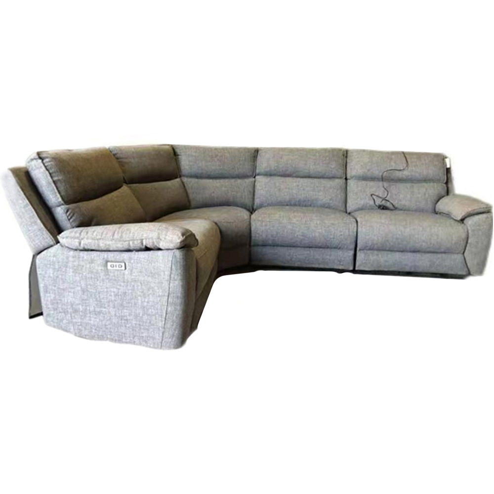 Furniture One 4 Seater Power Reclining Sectional Recliner Sofa Set Image 2