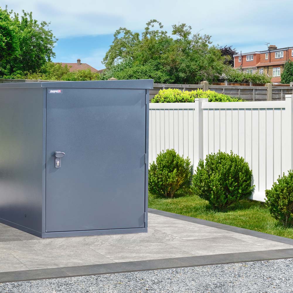 Asgard 3 x 6.7ft Grey Cycle Locker Image 8