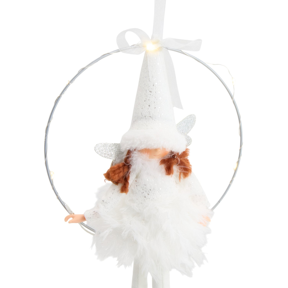 LED Hoop Sitting Fairy - Neutral Image 4