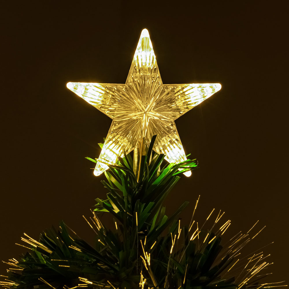 The Christmas Centre 42 Warm White LED Green Fibre Optic Artificial Xmas Tree 2ft Image 4