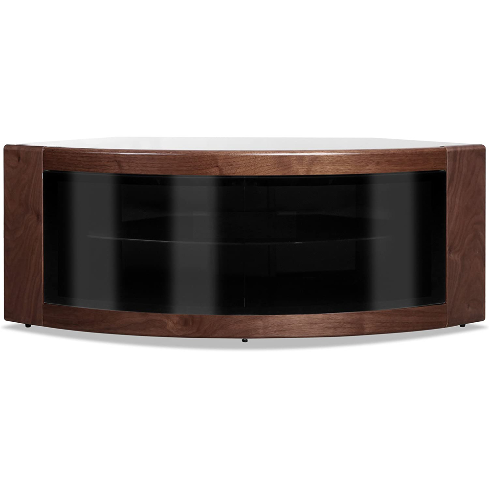 Centurion Supports Pangea 2 Door 2 Shelf Black Walnut TV Cabinet Image 2