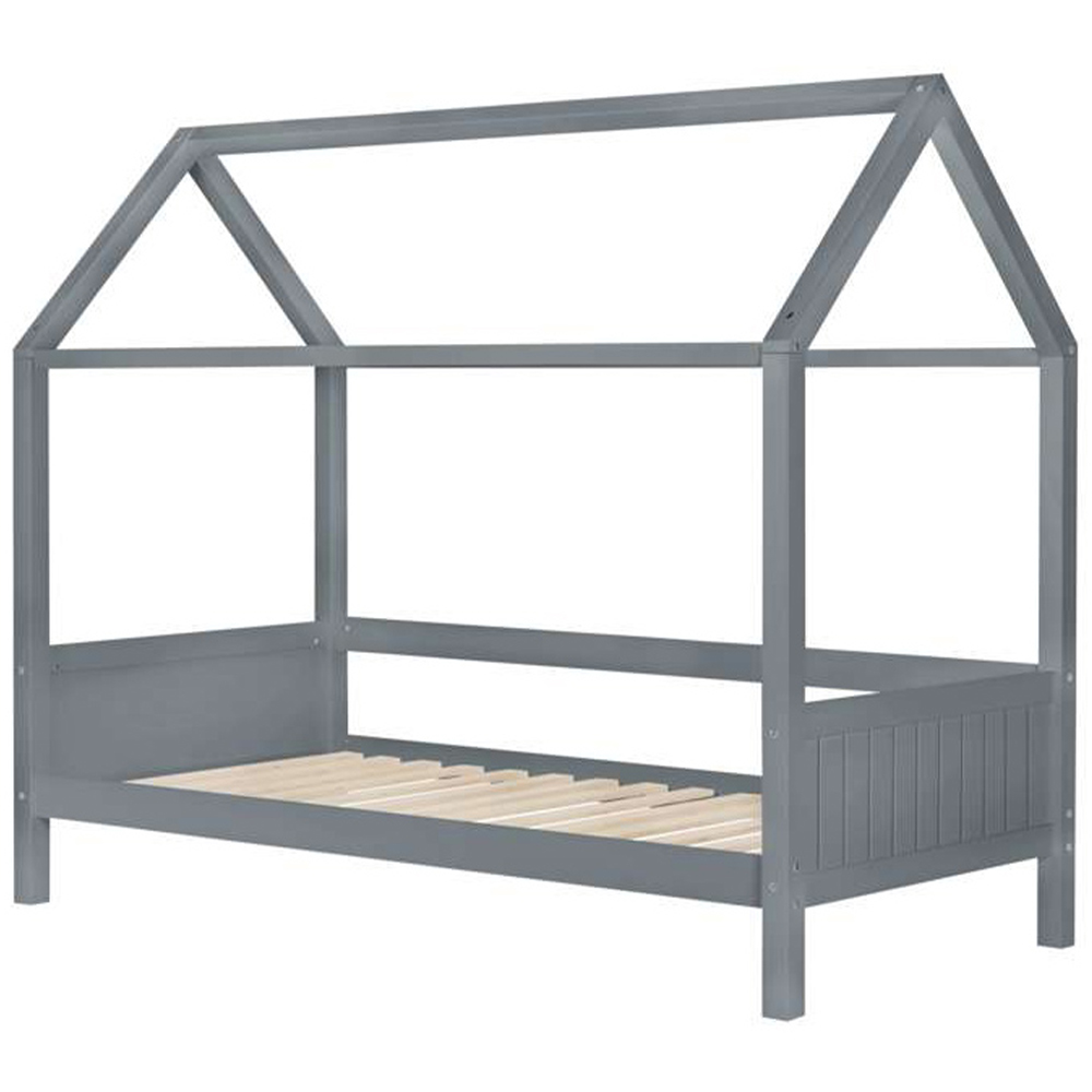 Home Single Grey House Bed Frame Image 3