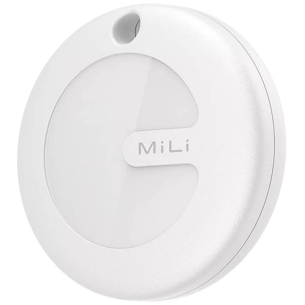 Maplin MiLi MiTag MFI White Find My Item Finder with PU Leather Keyring 3 Pack Image 2