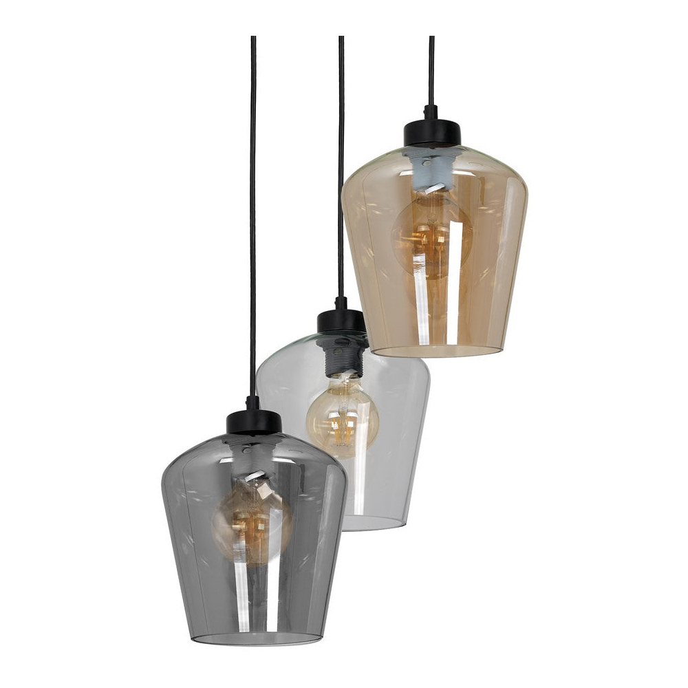 Milagro Santiago Mix Black Pendant Lamp 230V Image 3