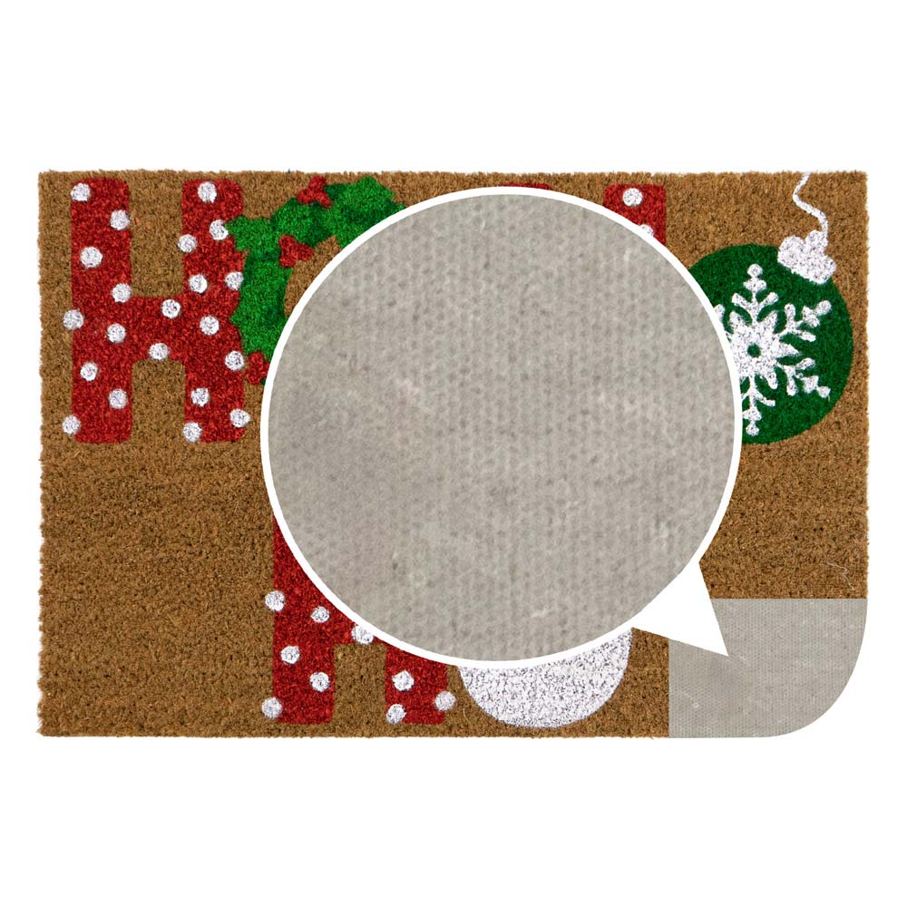 JVL Festive Christmas Ho Ho Ho Latex Backed Coir Doormat 40 x 58cm Image 7