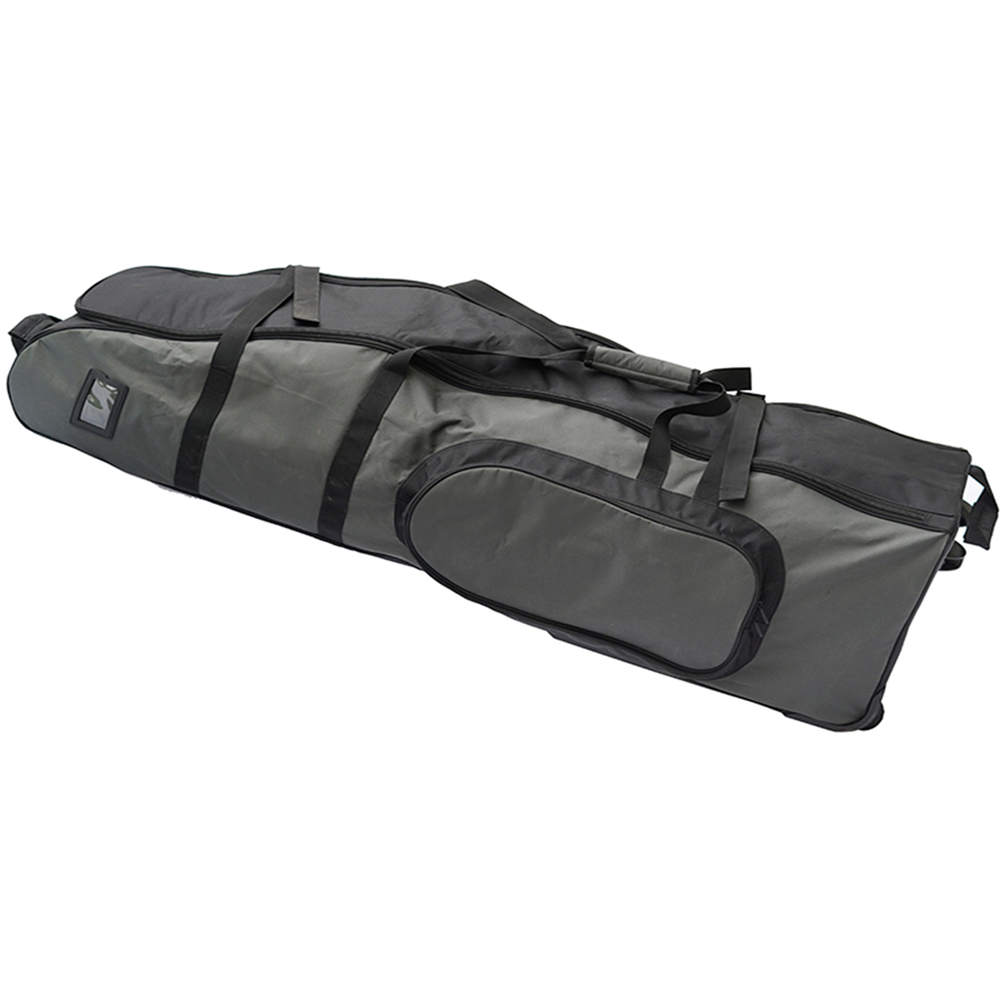 Gr8 Home Premium Black Grey Travel Golf Bag with Wheels Image 3