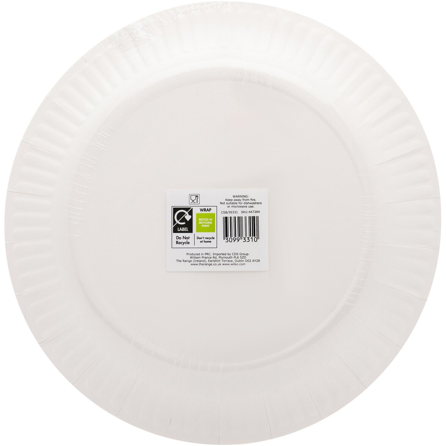 Pack of 8 Trick or Treat Plates Pink Image 2