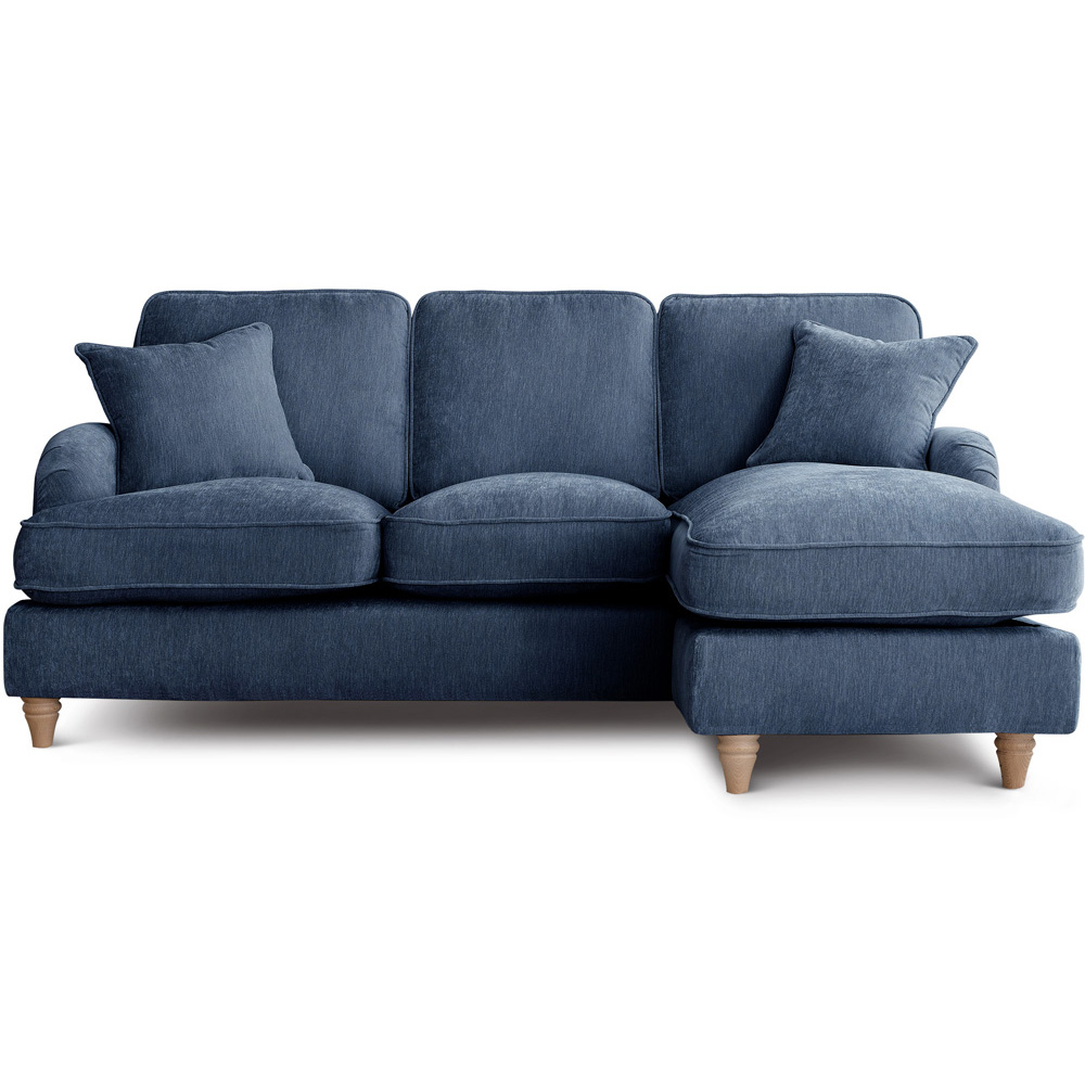 The Vienna 3 Seater Navy Right Hand Chaise Sofa Image 2