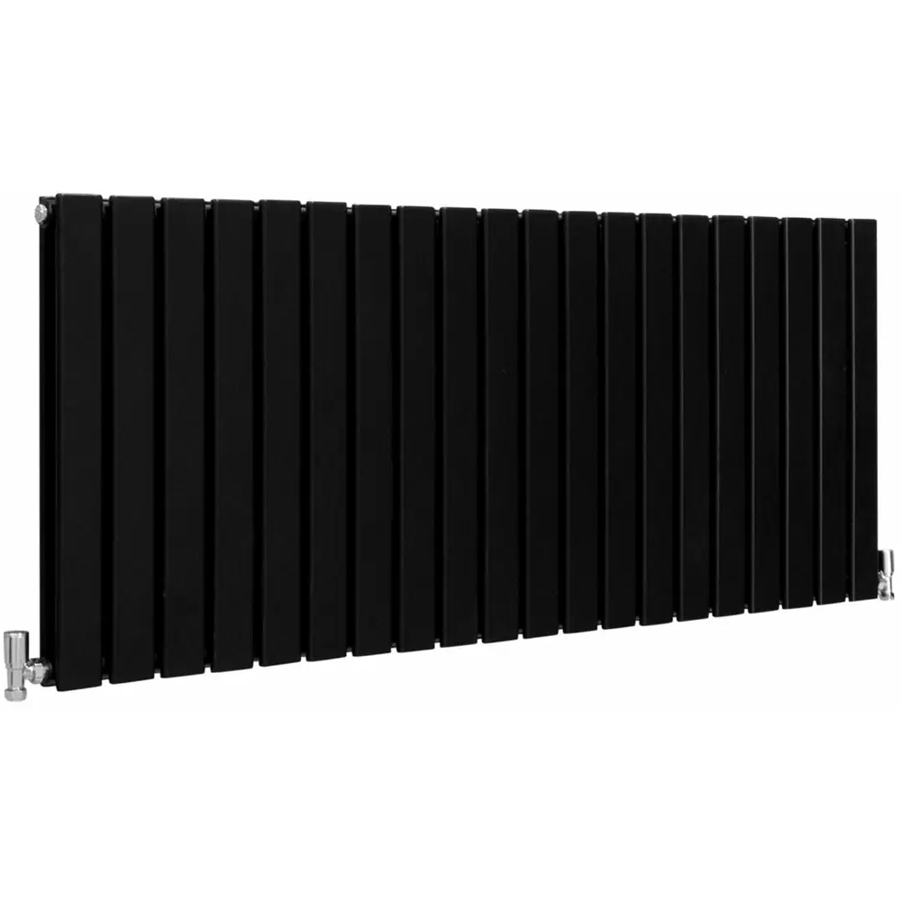 MonsterShop Black Flat Radiator 600 x 1400mm Image 1