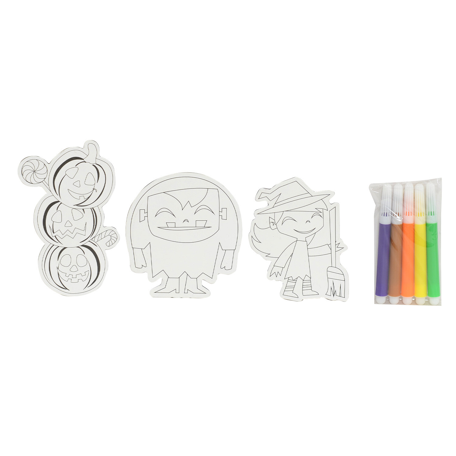 Colour Your Own Halloween Magnets Image 2