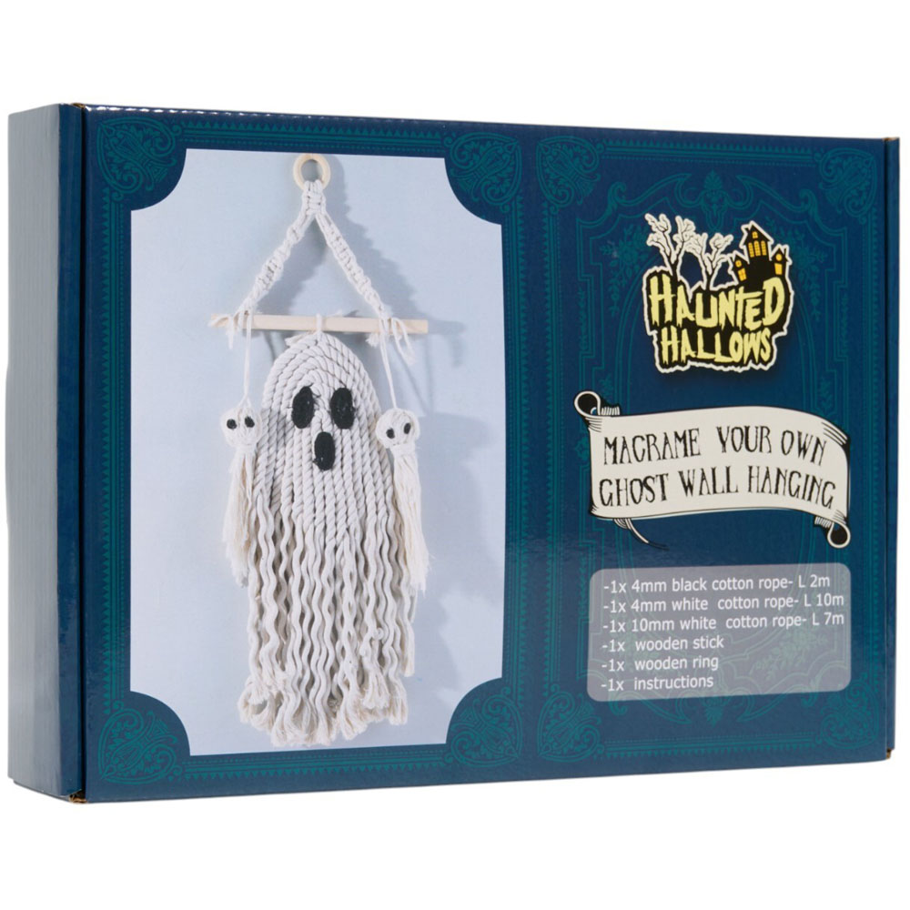Macrame Your Own Ghost Wall Hanging Kit Image 1