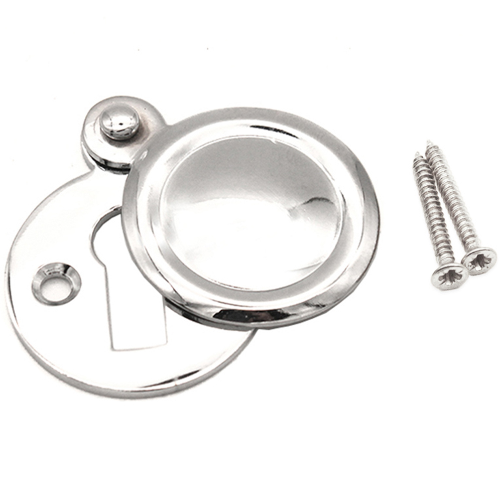 Spira Brass Victorian Polished Chrome Covered Keyhole Image 2