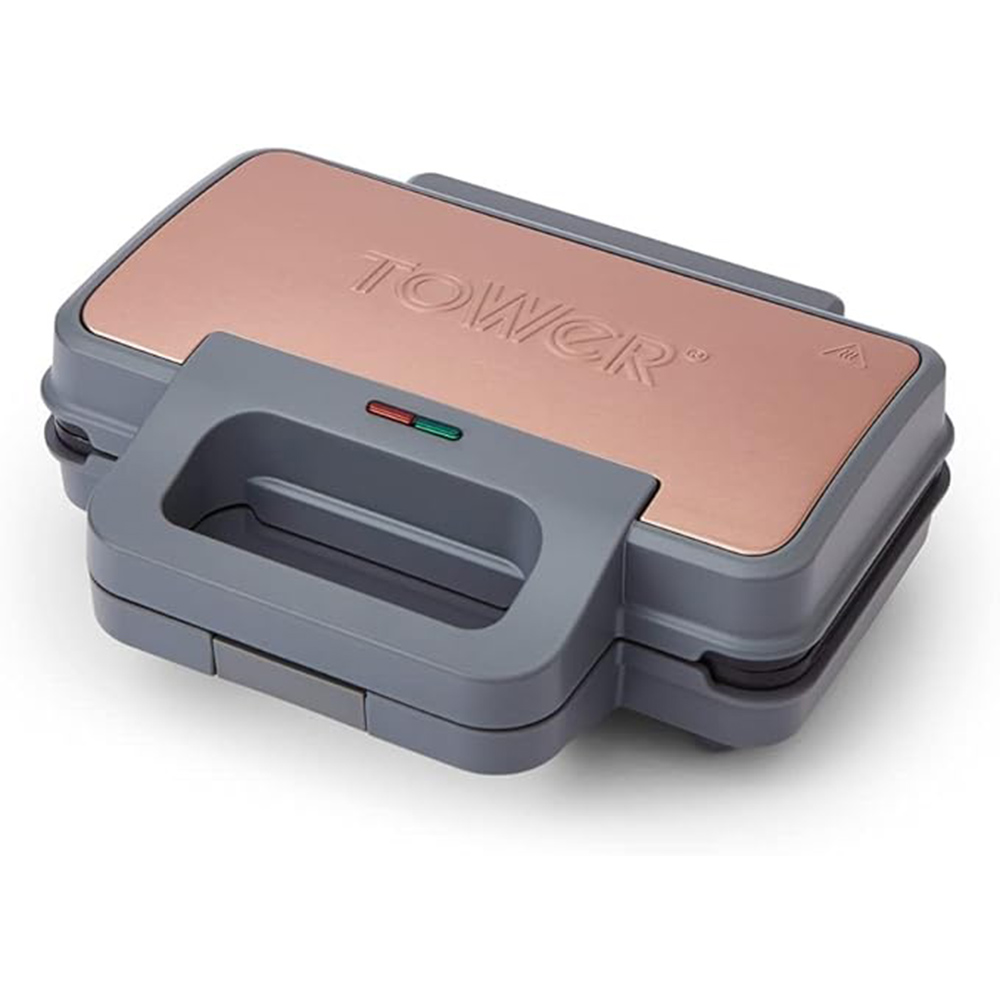 Tower T27036RGG Cavaletto Grey and Rose Gold Sandwich Maker 900W Image 1