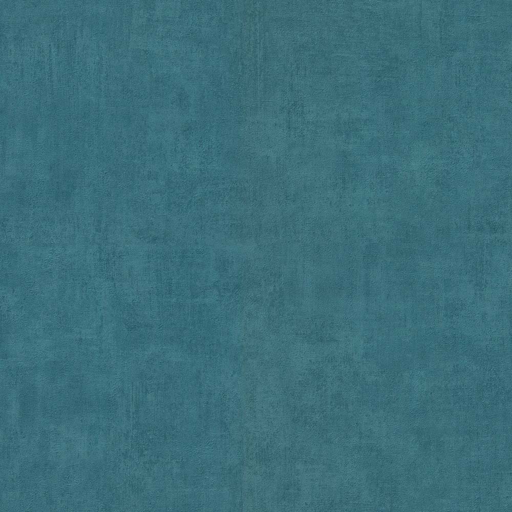 Grandeco Annabella Distressed Plaster Teal Blue Textured Wallpaper Image 1