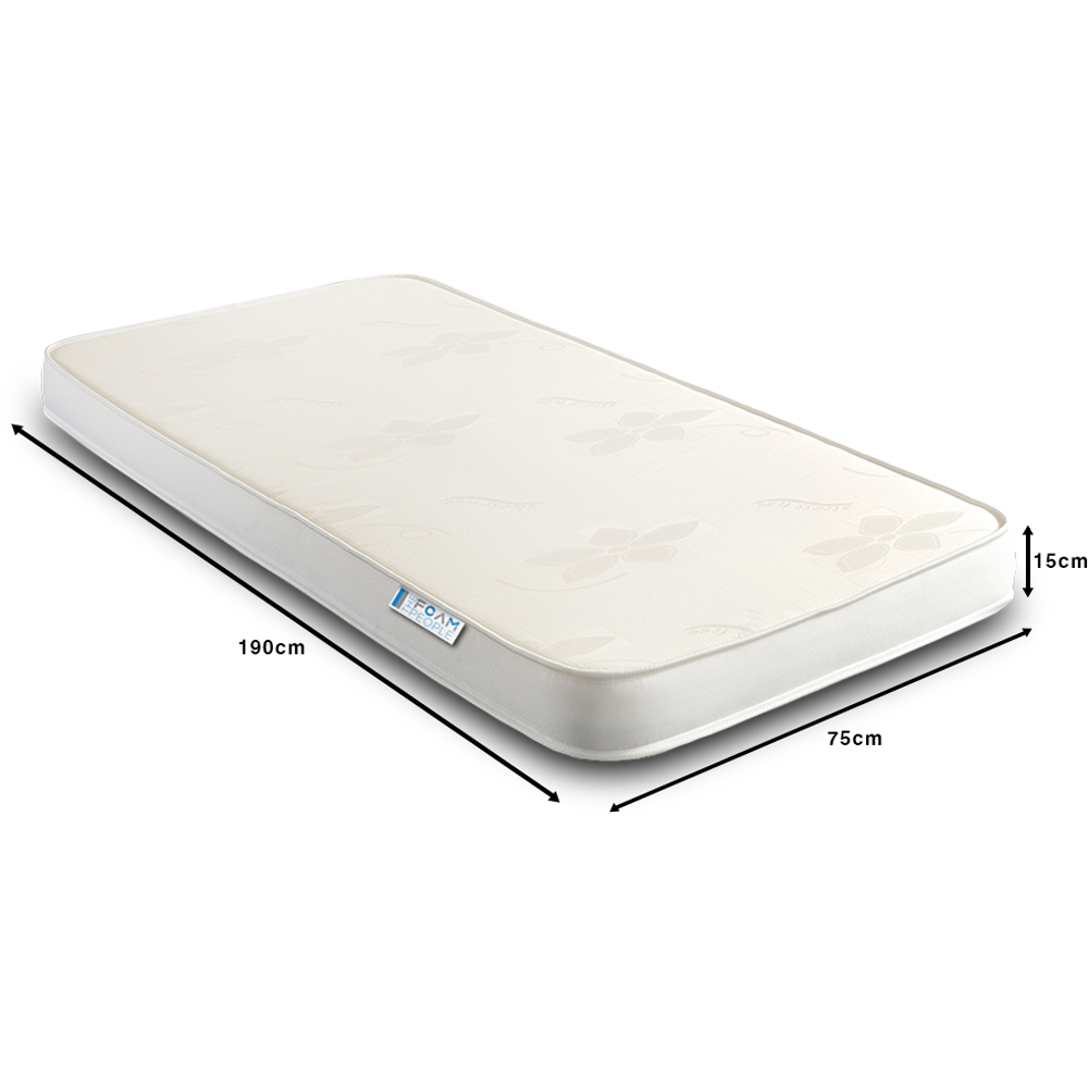The Foam People Small Single All Reflex Foam Firm Mattress with Stress Free Top Panel Image 5