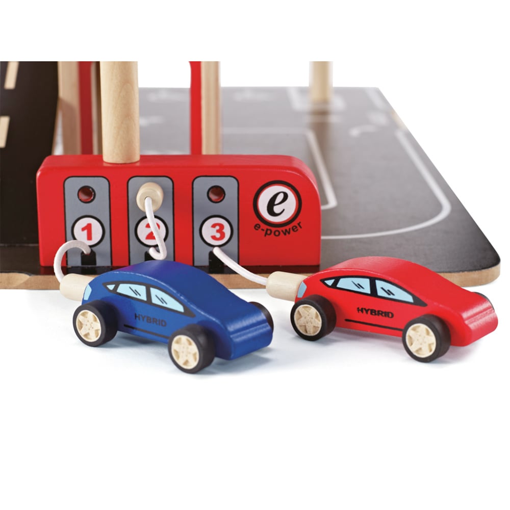 Hape Park and Go Garage Play Set Image 3