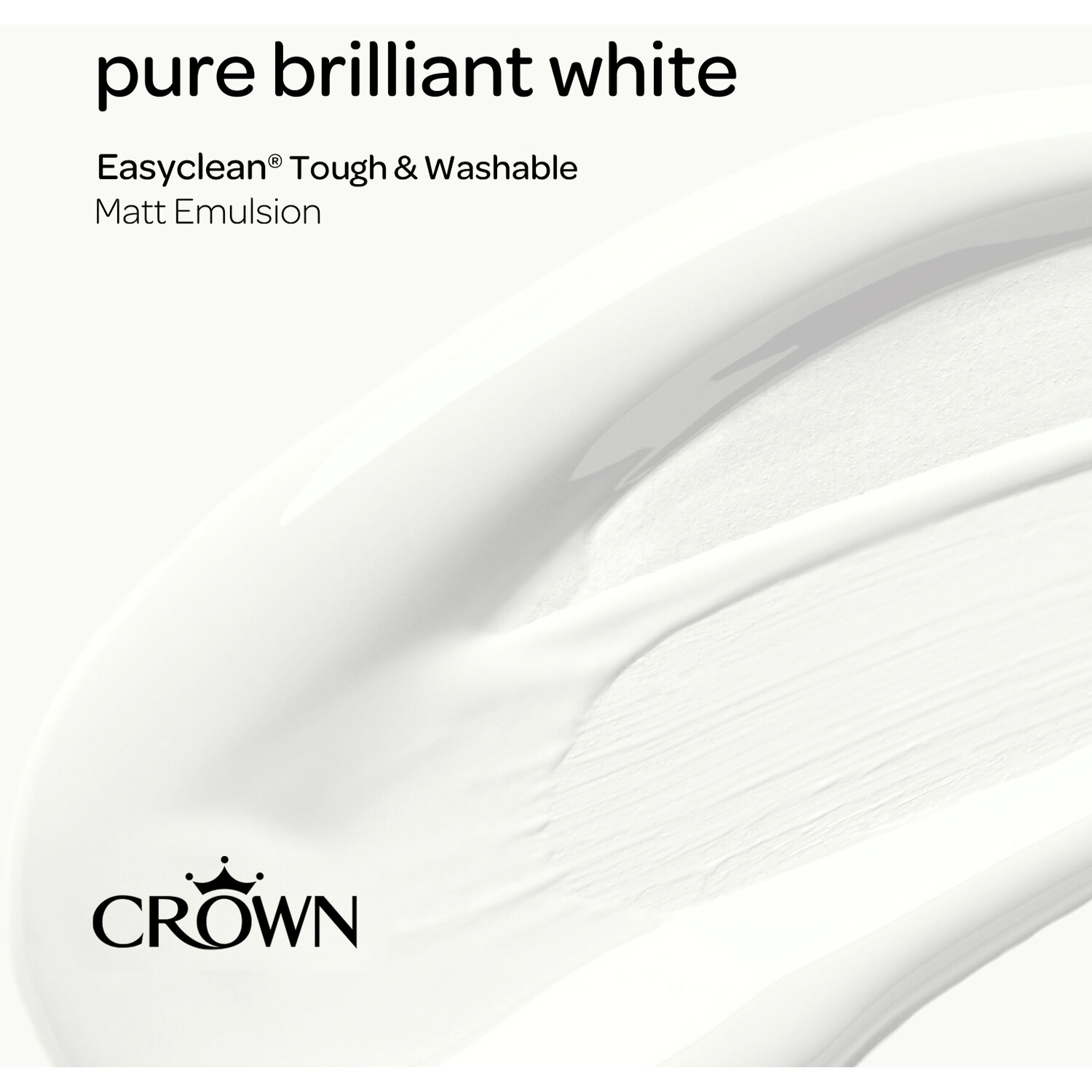 Crown EasyClean Matt Paint - Pure Brilliant White 5L. Image 6