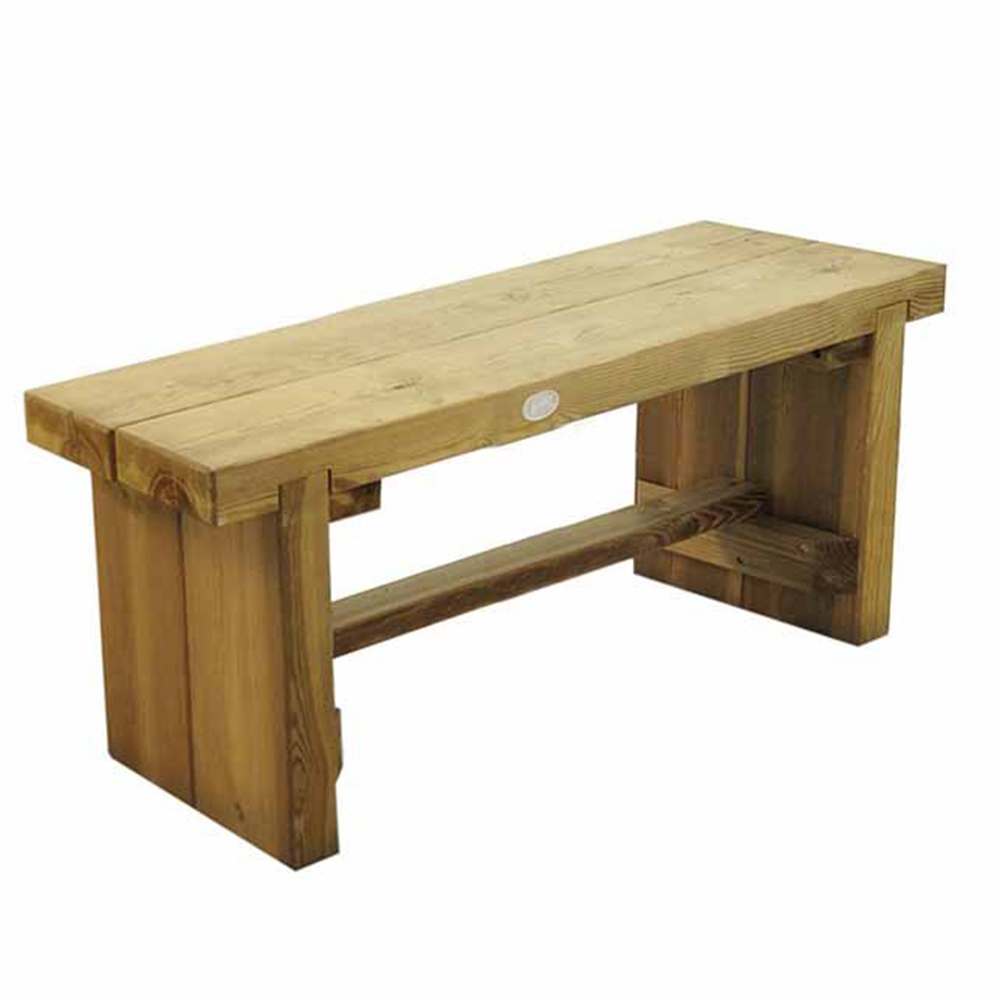 Forest Garden Double Sleeper Bench 1.2m Image 2